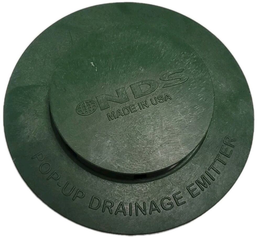 NDS 420C Pop‑Up Drainage Emitter Fits 3 & 4 Inch Green Outdoor Drain NEW